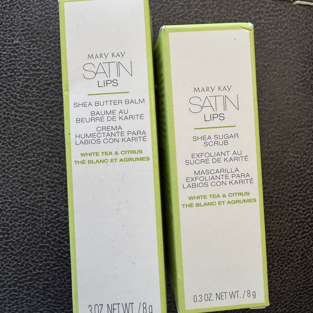 Mary Kay Satin Lips Shea Set - White Tea & Citrus